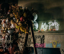 Load image into Gallery viewer, Let's Party Neon Sign
