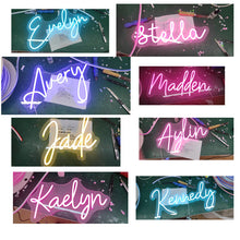Load image into Gallery viewer, Custom Neon Sign for Wall Decor Personalized Name for Kids 2025 2026 Christmas Gifts