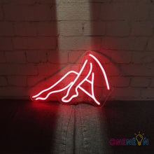 Load image into Gallery viewer, Woman Legs Shape Neon Sign