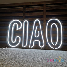 Load image into Gallery viewer, Italian Ciao Goodbye/Hello Led Neon Sign