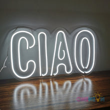 Load image into Gallery viewer, Italian Ciao Goodbye/Hello Led Neon Sign