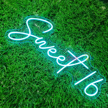 Load image into Gallery viewer, Sweet 16 Birthday RGB Neon sign