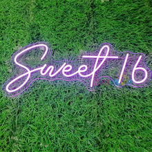 Load image into Gallery viewer, Sweet 16 Birthday RGB Neon sign