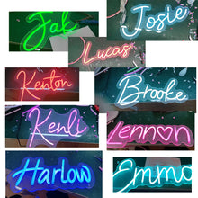 Load image into Gallery viewer, Custom Neon Sign for Wall Decor Personalized Name for Kids 2025 2026 Christmas Gifts
