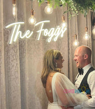 Load image into Gallery viewer, Custom Neon Sign for Wedding Party Birthday Home Wall Decor 2025 2026 Christmas Gifts