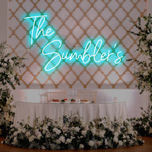 Load image into Gallery viewer, Custom Neon Sign for Wall Decor Wedding Birthday Party Bedroom Bar Shop Name Logo Lights