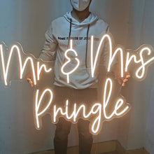 Load image into Gallery viewer, Custom Wedding Name Neon Sign