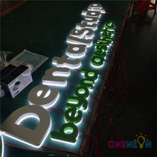 Load image into Gallery viewer, Custom Backlit Letter Signage for Dental Studio