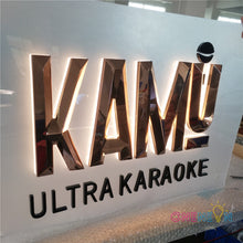Load image into Gallery viewer, Custom Curve Shape Backlit Letter Sign