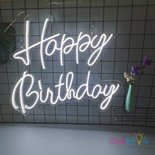 Load image into Gallery viewer, Happy Birthday Neon Sign