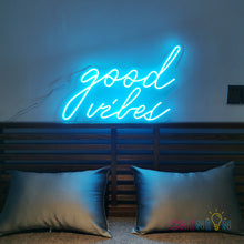Load image into Gallery viewer, Good Vibes Neon Sign