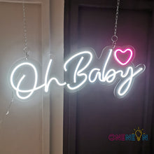 Load image into Gallery viewer, Oh Baby Neon Sign