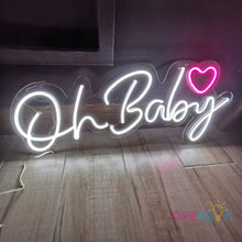 Load image into Gallery viewer, Oh Baby Neon Sign