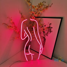 Load image into Gallery viewer, Lady Back Neon Sign