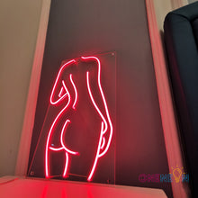 Load image into Gallery viewer, Lady Back Neon Sign