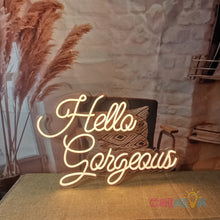 Load image into Gallery viewer, Hello Gorgeous Neon Sign