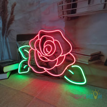 Load image into Gallery viewer, Rose Flower Neon Sign