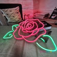 Load image into Gallery viewer, Rose Flower Neon Sign