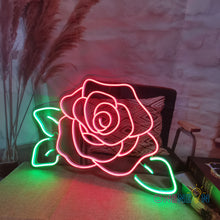 Load image into Gallery viewer, Rose Flower Neon Sign