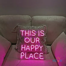 Load image into Gallery viewer, This is Our Happy Place Neon Sign