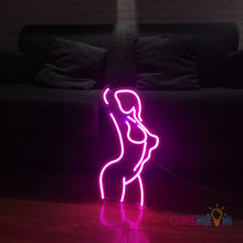 Load image into Gallery viewer, Woman Body Shape Neon Sign
