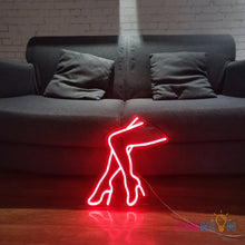 Load image into Gallery viewer, Woman Legs WIth High Heel Neon Sign