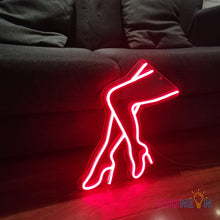 Load image into Gallery viewer, Woman Legs WIth High Heel Neon Sign