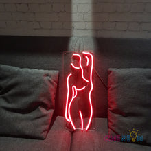 Load image into Gallery viewer, Woman Body Shape Neon Sign