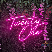 Load image into Gallery viewer, Twenty One Neon Sign