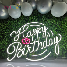 Load image into Gallery viewer, Happy Birthday Neon Sign