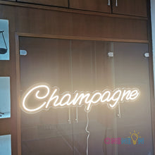 Load image into Gallery viewer, Champagne Neon Sign