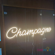 Load image into Gallery viewer, Champagne Neon Sign