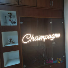 Load image into Gallery viewer, Champagne Neon Sign