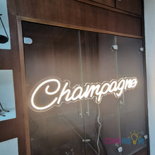 Load image into Gallery viewer, Champagne Neon Sign