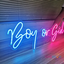 Load image into Gallery viewer, Boy or Girl Neon Sign