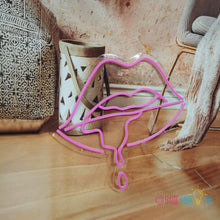 Load image into Gallery viewer, Dripping Lips Neon Sign