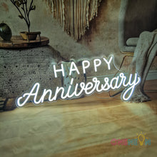Load image into Gallery viewer, Happy Anniversary Neon Sign