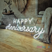 Load image into Gallery viewer, Happy Anniversary Neon Sign