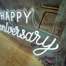 Load image into Gallery viewer, Happy Anniversary Neon Sign