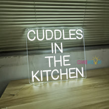 Load image into Gallery viewer, Cuddles in the Kitchen Neon Sign