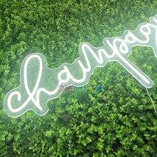 Load image into Gallery viewer, Champagne Neon Sign