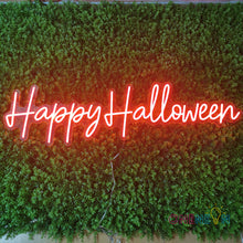 Load image into Gallery viewer, Happy Halloween Neon Sign