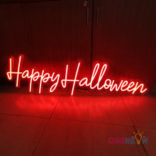 Load image into Gallery viewer, Happy Halloween Neon Sign
