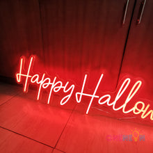 Load image into Gallery viewer, Happy Halloween Neon Sign