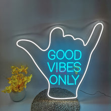 Load image into Gallery viewer, Good Vibes Only Neon Sign