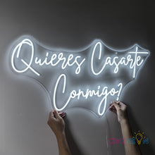Load image into Gallery viewer, Quieres Casarte Conmigo Neon Sign