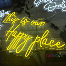 Load image into Gallery viewer, This is Our Happy Place Neon Sign