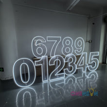Load image into Gallery viewer, Free Standing 3ft 4ft Height Birthday Number Neon Sign