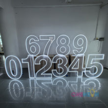 Load image into Gallery viewer, Free Standing 3ft 4ft Height Birthday Number Neon Sign