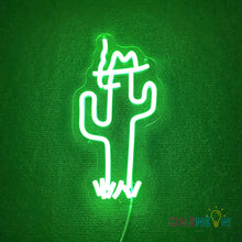 Load image into Gallery viewer, Cowboy Cactus Neon Sign